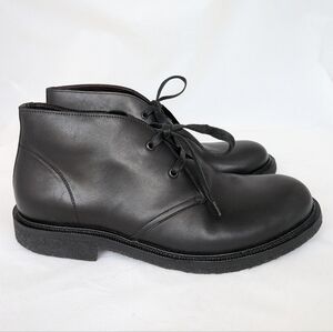 Bottega Veneta Blk Leather Men's Boots